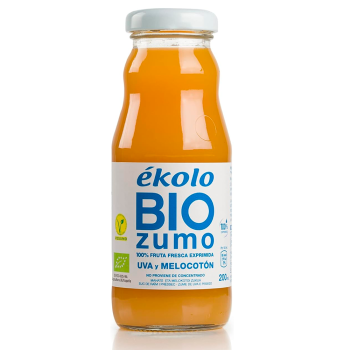 Jugo de melocotón orgánico