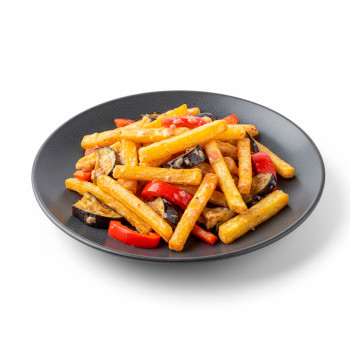 Papas Fritas con Verduras