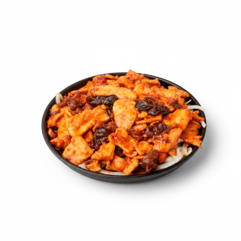 Pollo en Salsa Dulce, Ácida y Picante